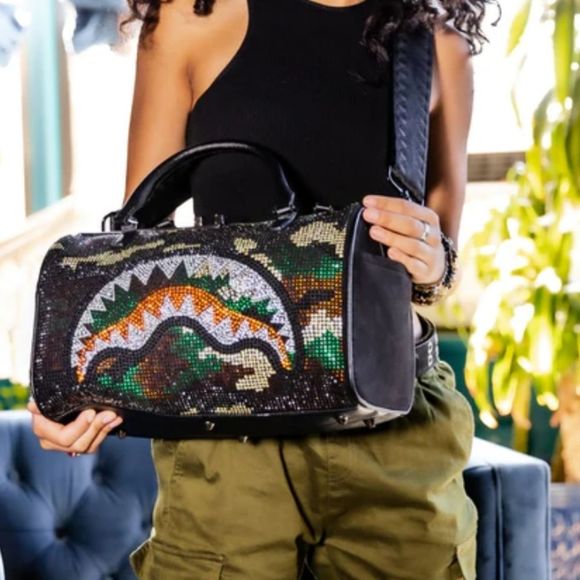Sprayground Trinity Camo Mini Duffle - Picture 4 of 11